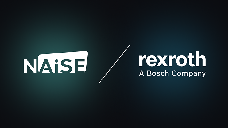 NAiSE and Bosch Rexroth partnership logo representing intelligent factory automation and intralogistics collaboration