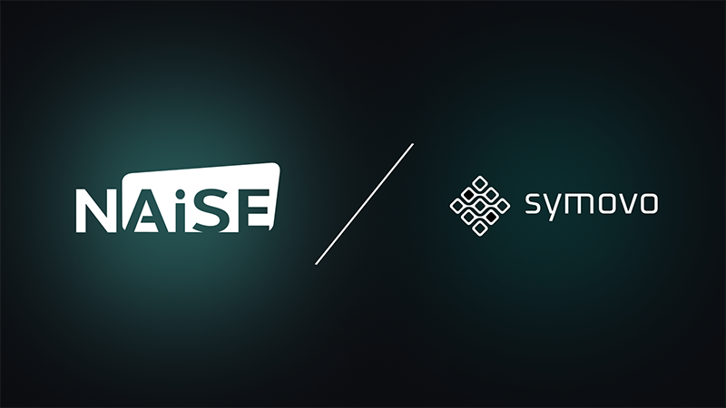 NAiSE and symovo partnership logo representing accessible automation and intelligent intralogistics for small and medium enterprises