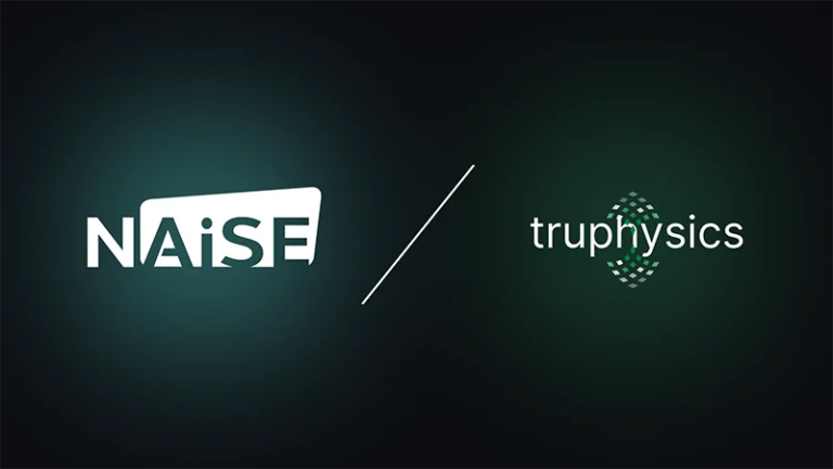 NAiSE and TruPhysics partnership logo representing modular robotics platform and intelligent intralogistics collaboration