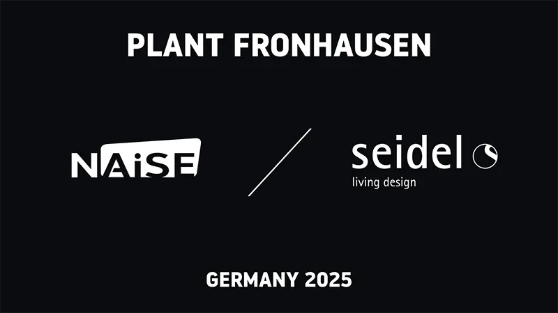 NAiSE and Seidel Fronhausen plant featured banner showing partnership and Germany 2025 case study